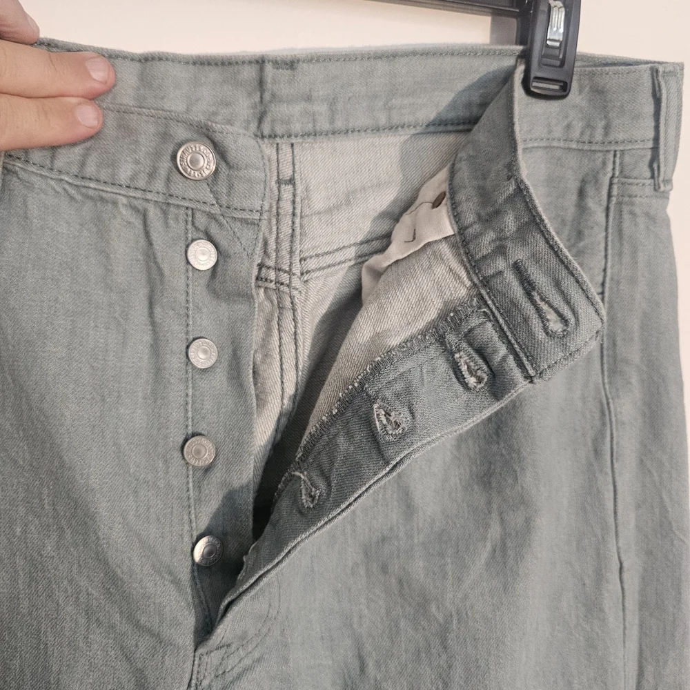Levi’s 501 White Oak Cone Denim Jeans – Rare Sage Grey 36 of Levi’s 501 - Picture 3 of 8